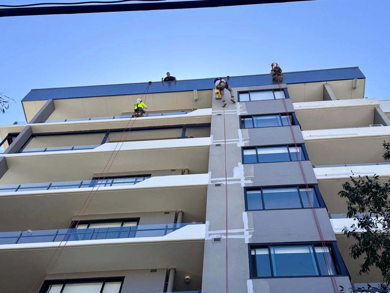 Re-Leasing-and-Make-Good-Painting-in-Brisbane Empty commercial tenancy being repainted for re-leasing in Brisbane